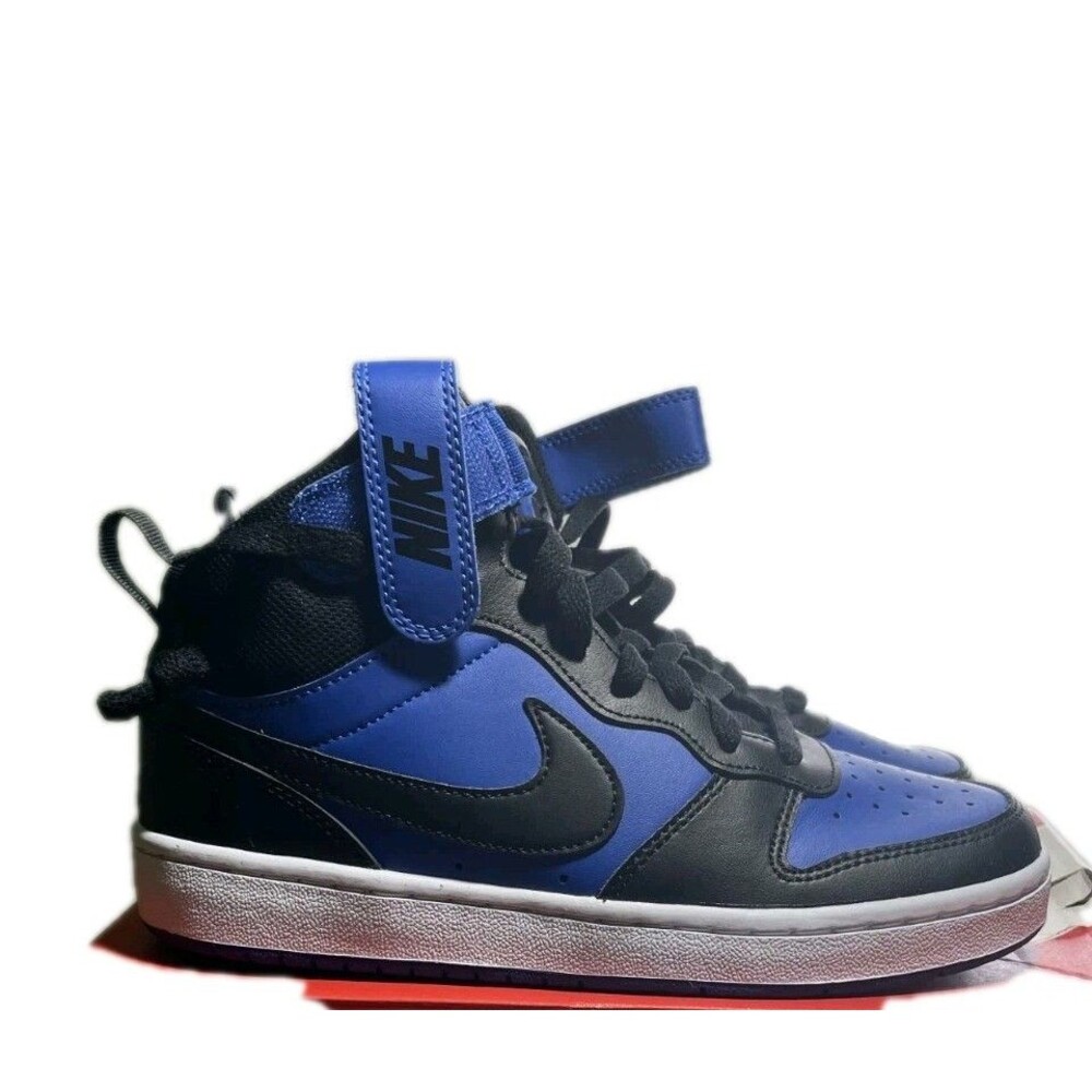 Nike Court Borough Mid 2 |  Game Royal/Black | Size 5.5Y | CD7782-404